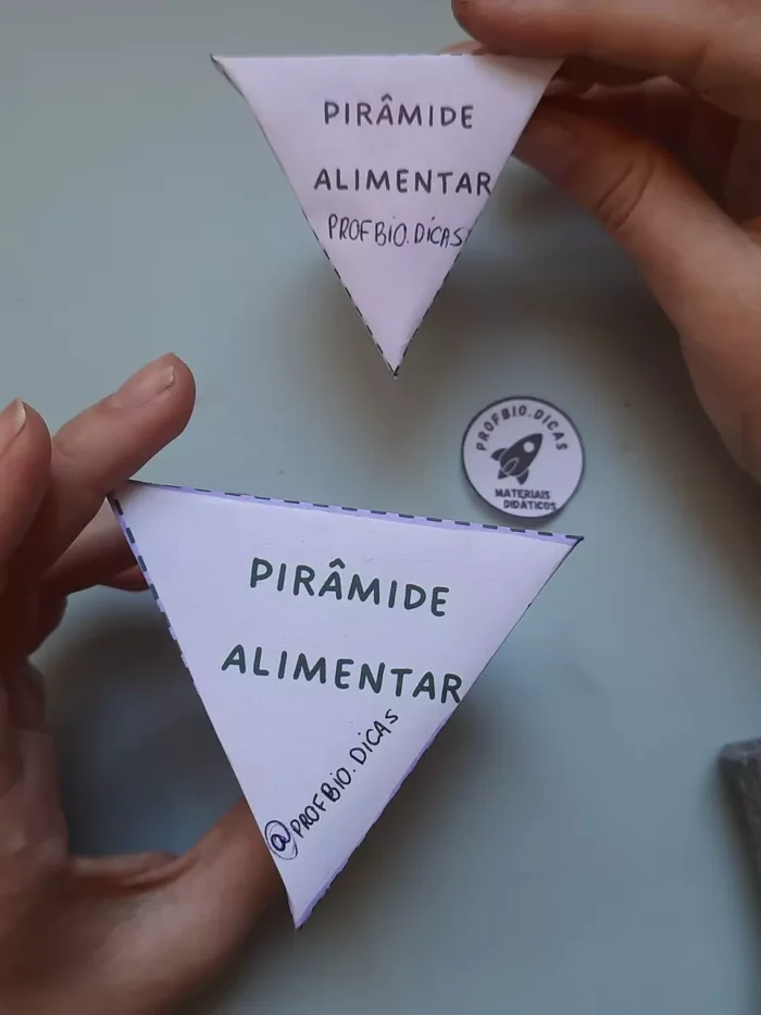Pirâmide alimentar - Molde de papel - Imagem 2