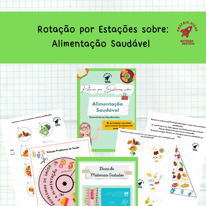 Rotação por estações - Alimentação saudável.