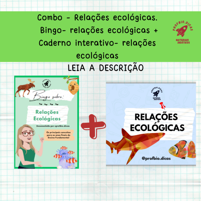 Combo- Relações ecológicas. (Leia descrição)