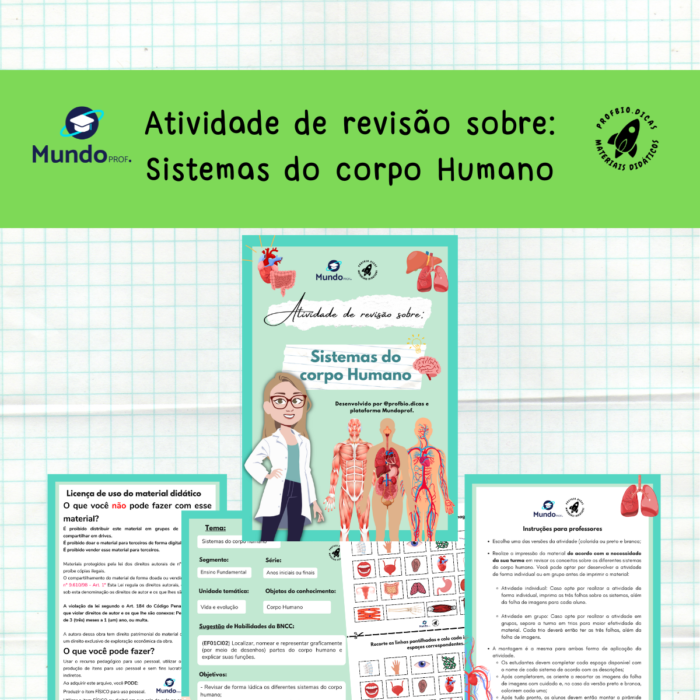 Atividade de revisão sobre: Sistemas do corpo Humano