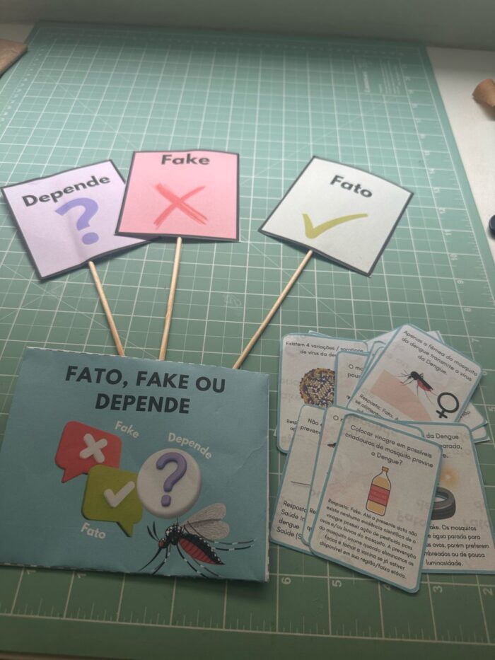 Kit - Slide: Dengue: O combate ao Aedes aegypti +  dinâmica “fato, fake ou depende?“ - Imagem 2